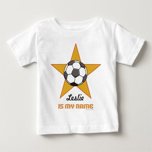 Speciale Soccer Star-Shirt voor baby's (Voorkant)