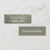 Speciale sociale media met  achtergrond mini visitekaartje (Voorkant / Achterkant)