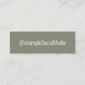 Speciale sociale media met  achtergrond mini visitekaartje (Achterkant)