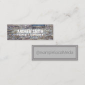 Speciale sociale media voor brick-woningen mini visitekaartje (Voorkant / Achterkant)