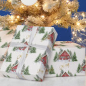 Speciale, speciaal voor kerstmis geschikte landnaa cadeaupapier