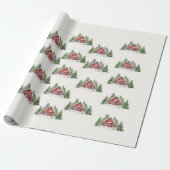 Speciale, speciaal voor kerstmis geschikte landnaa cadeaupapier (Uitgerold)