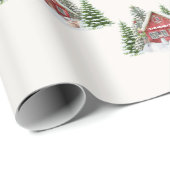 Speciale, speciaal voor kerstmis geschikte landnaa cadeaupapier (Rol Hoek)