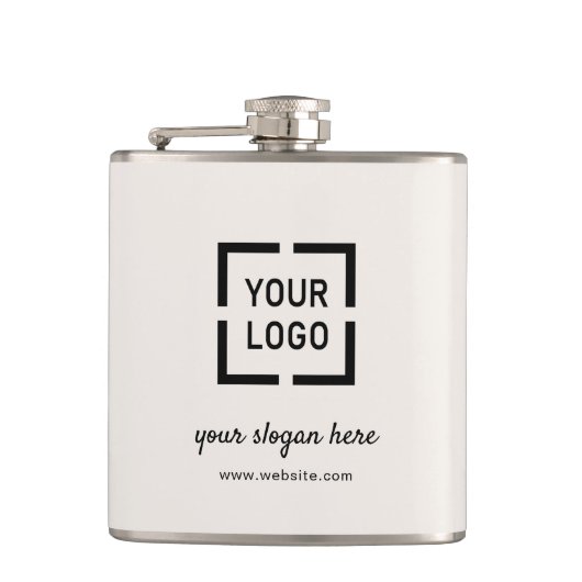 Speciale speciale actie voor Ivory Custom-Logo Heupfles (Voorkant)