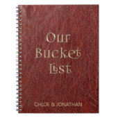 Speciale stelletlijst voor paren Faux leder Notitieboek (Voorkant)