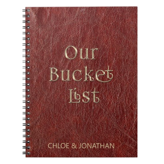 Speciale stelletlijst voor paren Faux leder Notitieboek (Voorkant)