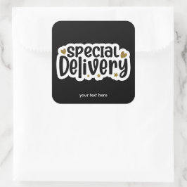 Speciale sticker voor levering
