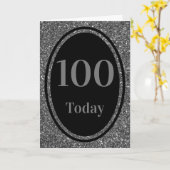 Speciale stijlvolle door jaar verjaardagskaart 100 kaart (Gele Bloem)