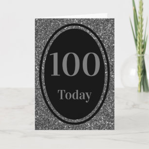 Speciale stijlvolle door jaar verjaardagskaart 100 kaart
