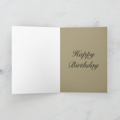 Speciale stijlvolle door jaar verjaardagskaart 70e kaart (Binnen)