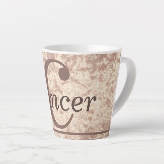 Speciale stijlvolle kankerster teken mok cup cadea (Rechterhoek)