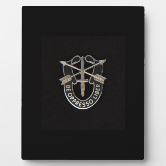 Speciale strijdkrachten fotoplaat (Voorkant)