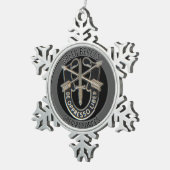 Speciale strijdkrachten GB Tin Sneeuwvlok Ornament (Rechts)