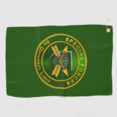 Speciale strijdkrachten golfhanddoek (Horizontaal)