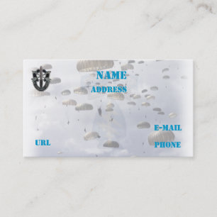 speciale strijdkrachten groeperen visitekaartje gr