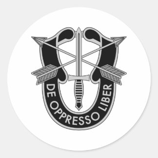 Speciale strijdkrachten ronde sticker