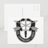 Speciale strijdkrachten SF de Oppresso Liber Briefkaart (Voorkant / Achterkant)