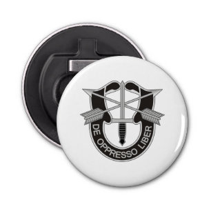 Speciale strijdkrachten SF de Oppresso Liber Button Flesopener
