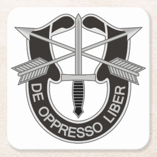 Speciale strijdkrachten SF de Oppresso Liber Kartonnen Onderzetters