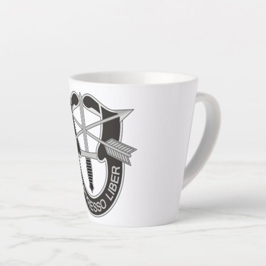 Speciale strijdkrachten SF de Oppresso Liber Latte Mok (Rechterhoek)