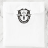 Speciale strijdkrachten SF de Oppresso Liber Ronde Sticker (Tas)