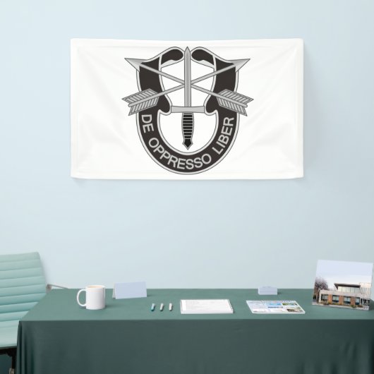 Speciale strijdkrachten SF de Oppresso Liber Spandoek (Beurs)