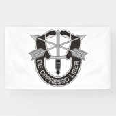 Speciale strijdkrachten SF de Oppresso Liber Spandoek (Horizontaal)
