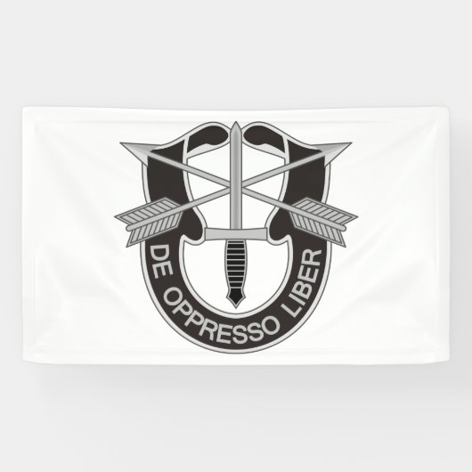 Speciale strijdkrachten SF de Oppresso Liber Spandoek (Horizontaal)