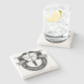 Speciale strijdkrachten SF de Oppresso Liber Stenen Onderzetter (Zijkant)