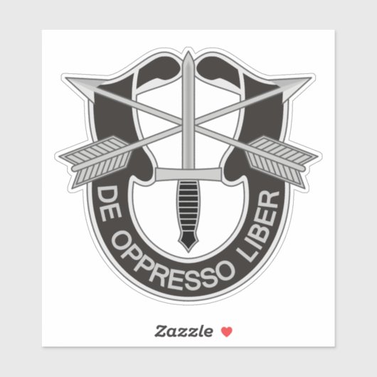 Speciale strijdkrachten SF de Oppresso Liber Sticker (Vel)