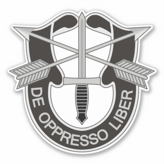 Speciale strijdkrachten SF de Oppresso Liber Sticker (Voorkant)