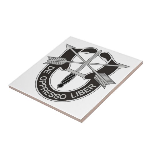 Speciale strijdkrachten SF de Oppresso Liber Tegeltje (Zijkant)