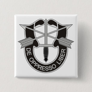 Speciale strijdkrachten SF de Oppresso Liber Vierkante Button 5,1 Cm