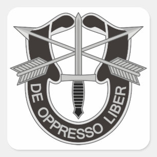 Speciale strijdkrachten SF de Oppresso Liber Vierkante Sticker