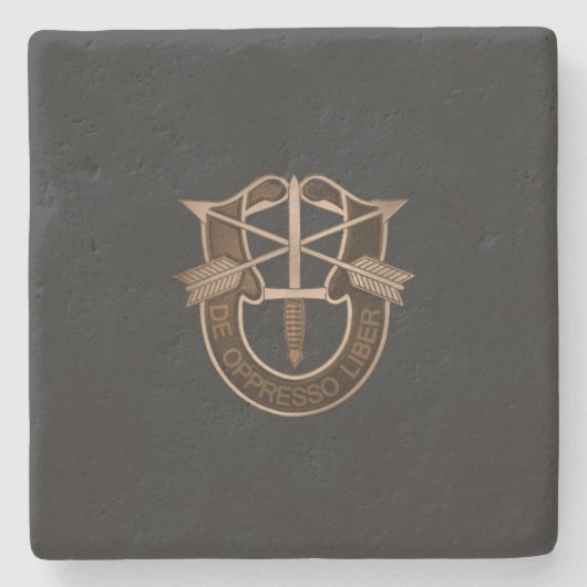 Speciale strijdkrachten stenen onderzetter (Voorkant)