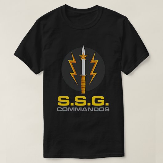 Speciale strijdkrachten van het leger van de SSG C T-shirt (Design voorkant)