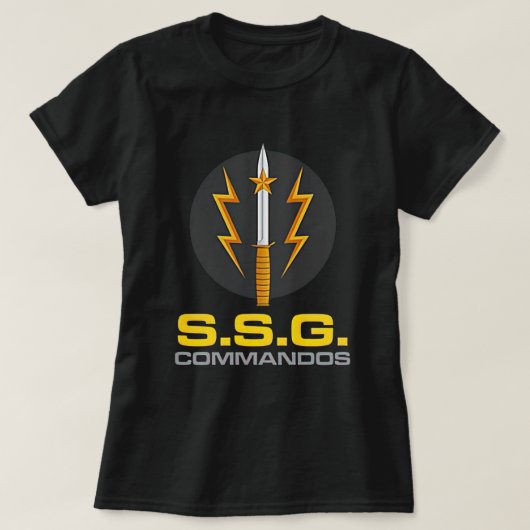 Speciale strijdkrachten van het leger van de SSG C T-shirt (Design voorkant)