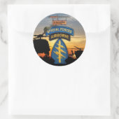 Speciale strijdkrachten Veteranen van de Groene Be Ronde Sticker (Tas)