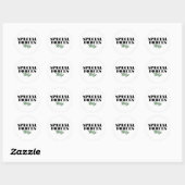 Speciale strijdkrachten vrouw ronde sticker (Vel)