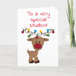 **SPECIALE STUDENT** VOOR CHRISTMAS HOLIDAIRE KAAR FEESTDAGEN KAART