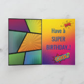 Speciale superheld Amazing Flying Foto Kaart (Binnen)