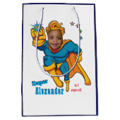 Speciale superheld Amazing Flying Foto Medium Cadeauzakje (Voorkant)