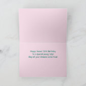 Speciale Sweet 16 Verjaardag Kaart (Binnen)