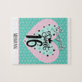 Speciale Sweet 16 Verjaardag Legpuzzel (Horizontaal)