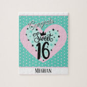 Speciale Sweet 16 Verjaardag Legpuzzel (Verticaal)