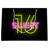 Speciale Sweet Sixteen 16 papieren winkelzakken Groot Cadeauzakje (Voorkant)