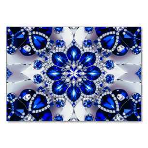 Speciale tafelkaart met Blauw Wit Kleuren Kaart