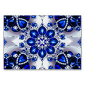 Speciale tafelkaart met Blauw Wit Kleuren Kaart (Voorkant)