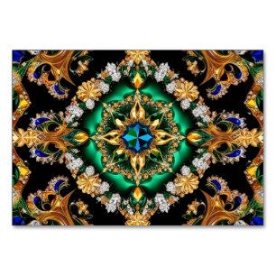 Speciale tafelkaart met Braziliaanse kleuren Kaart