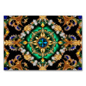 Speciale tafelkaart met Braziliaanse kleuren Kaart (Achterkant)